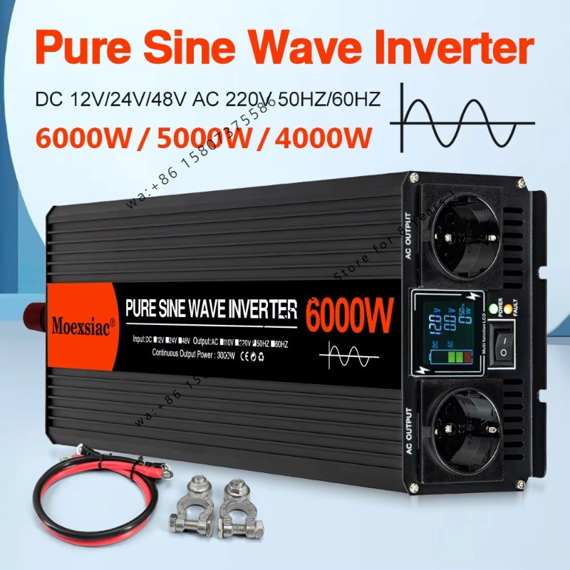 Pure Sine Wave Inverter 5000W 48V 220V - Moexsiac Saf Sinüs Dalgası Güneş İnvertörü