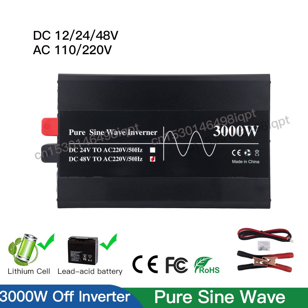 Lifepo4 Solar Inverter 24V 3000W - 3000W kapalı şebeke bağlantı invertörü saf