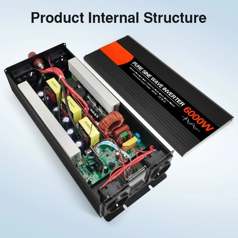 Pure Sine Wave Inverter 5000W 48V 220V - Saf Sinüs Dalgası Güneş Enerjisi İnvertörü