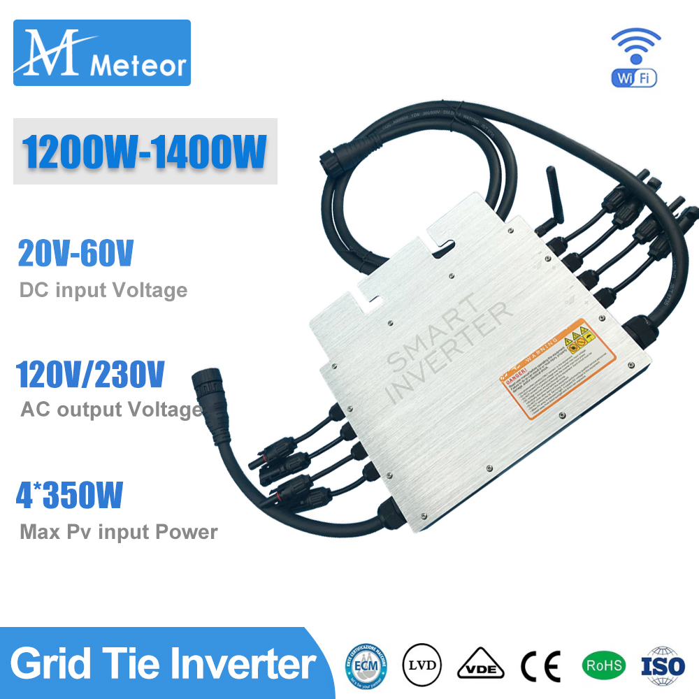 Micro Inverter 1400W Solar Grid Tie - 1200W 1400W Güneş Şebeke Bağlantısı Mikro
