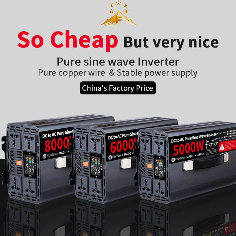Pure Sine Wave Inverter 5000W 48V 220V - 5KW 6KW 8KW Saf Sinüs Dalgası