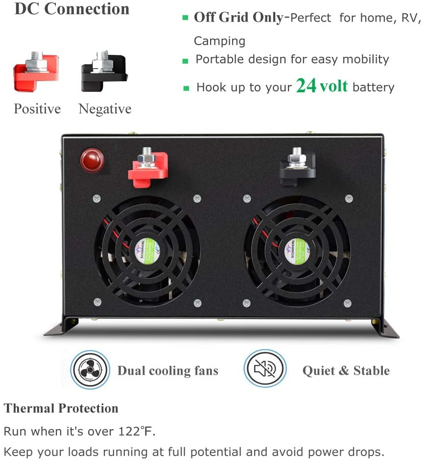 Pure Sine Wave Inverter 5000W 48V 220V - Şebeke Dışı Saf Sinüs Dalgası Güneş