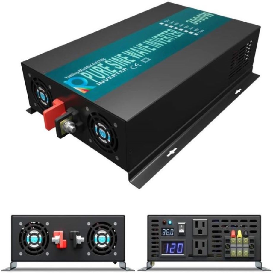 Inverter Pure Sine Wave 60Hz 120V 3000W - Saf Sinüs İnvertör 3000W Güneş Paneli
