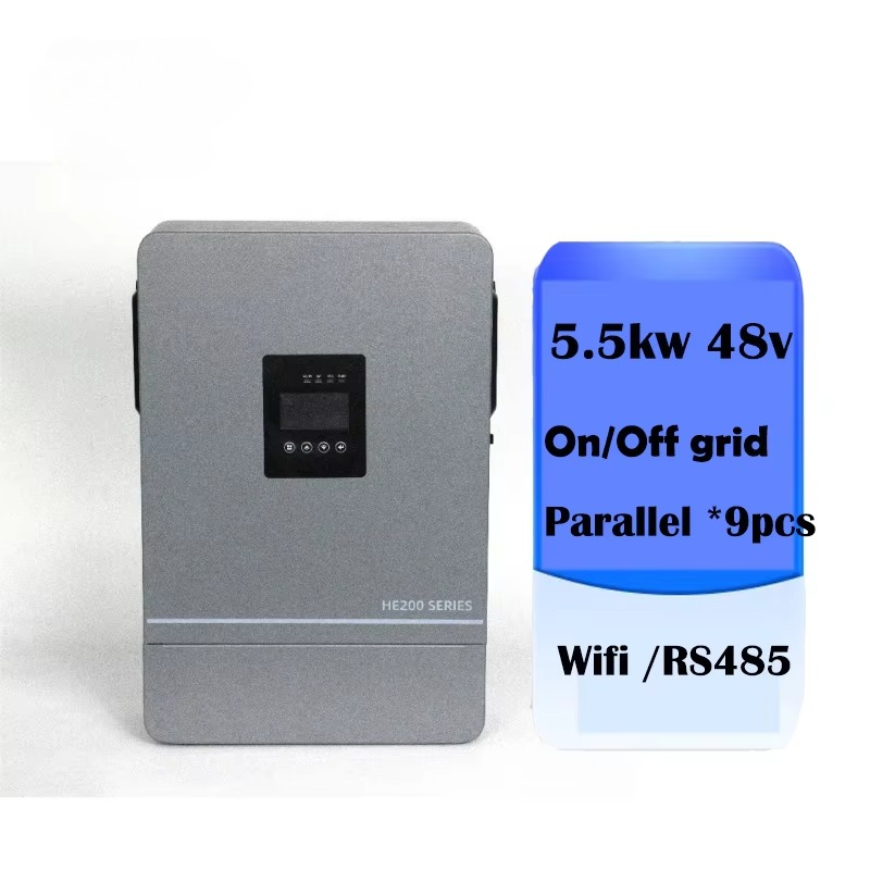 Hybrid Solar Inverter 5.5Kw Mppt 48V - 3.6kw 5.5kw 24V 48V 6.2kw En