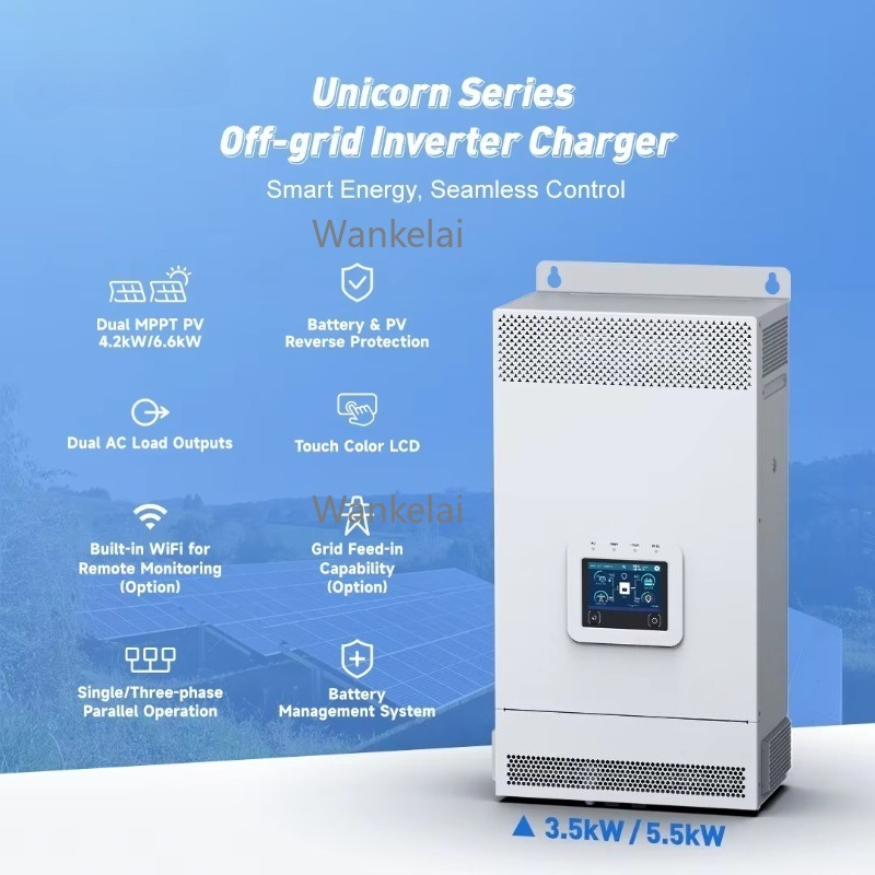 3.5KW 5.5KW 6KW 48v Hibrit Gün - Hybrid Solar Inverter 5.5Kw Mppt 48V incelemesi ve fiyatı