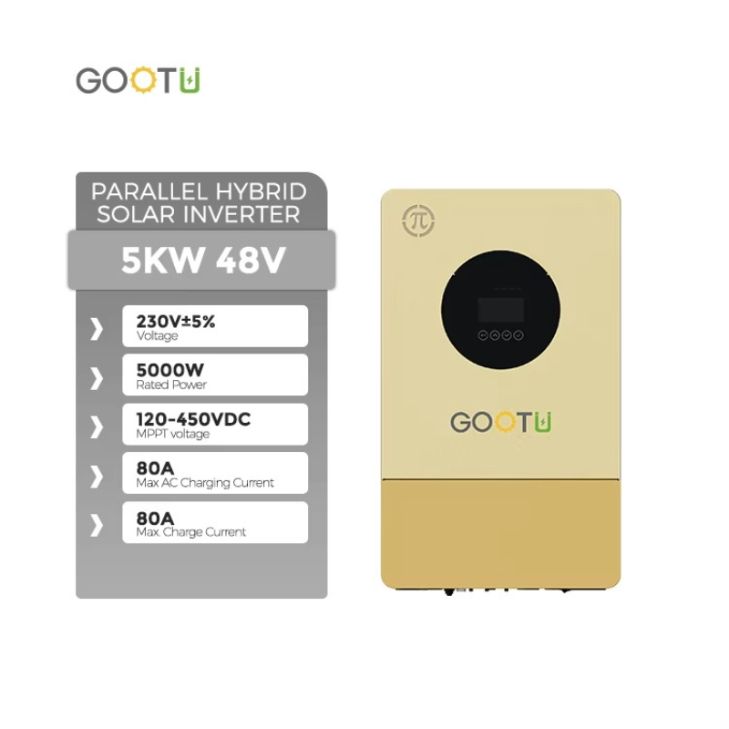 Gootu Yeni 48V Hibrit Güneş İn - Parallel Solar Inverter 48V 5000W Mppt incelemesi ve fiyatı