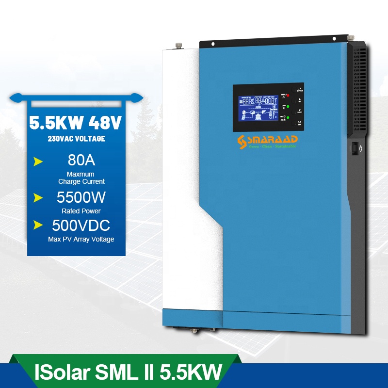 Yüksek Frekanslı Güneş Kontrol - Hybrid Solar Inverter 5.5Kw Mppt 48V incelemesi ve fiyatı