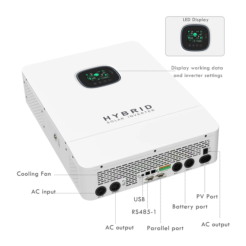 110V 220V Hibrit Şebeke Dışı G - Split Phase Inverter 10Kw 110V 220V incelemesi ve fiyatı