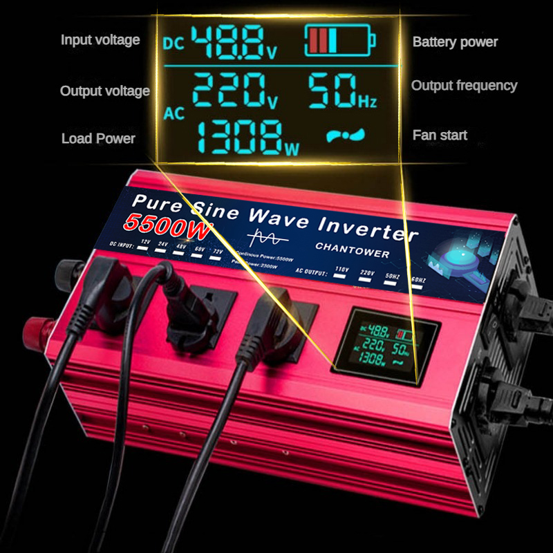 4000W/5000W/5500W Saf Sinüs İn - Pure Sine Wave Inverter 5000W 48V 220V incelemesi ve fiyatı