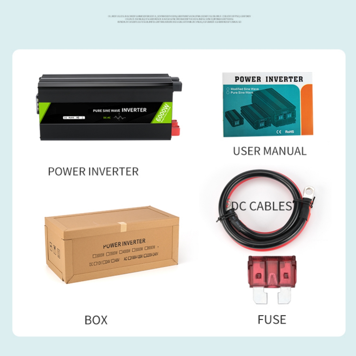 Myami 5000w 12v 24v 48v Dc Ac  - Pure Sine Wave Inverter 5000W 48V 220V incelemesi ve fiyatı