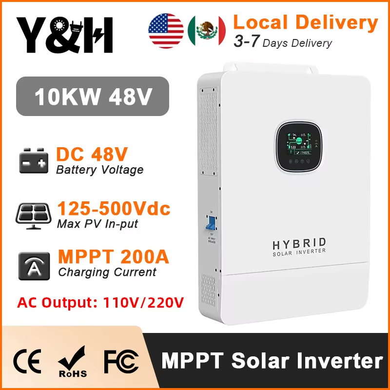 Y&H 10KW Hibrit Solar İnvertör - Split Phase Inverter 10Kw 110V 220V incelemesi ve fiyatı