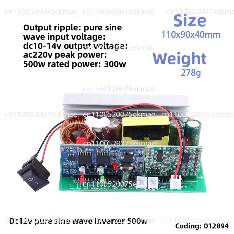 500W/1000W Saf Sinüs Dalga İnv - Pure Sine Wave Inverter Board 24V 48V incelemesi ve fiyatı