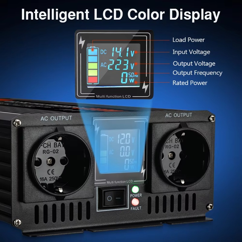 Moexsiac Saf Sinüs Dalgası Gün - Pure Sine Wave Inverter 5000W 48V 220V incelemesi ve fiyatı