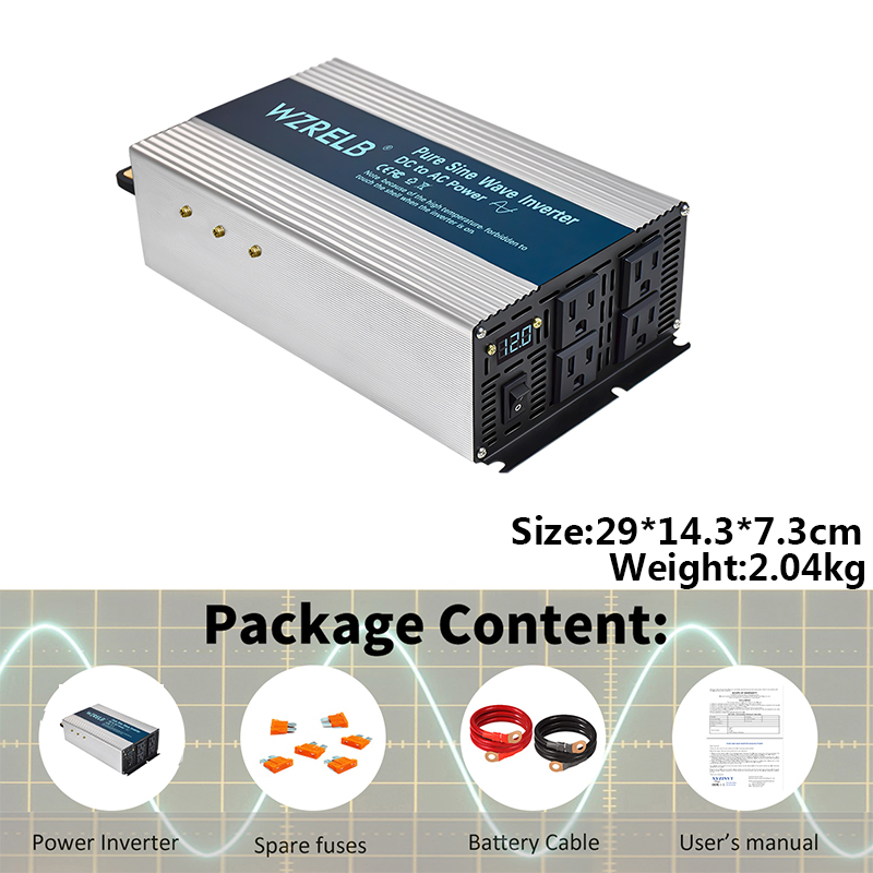 3000W Saf Sinüs Dalgası İnvert - Inverter Pure Sine Wave 60Hz 120V 3000W incelemesi ve fiyatı