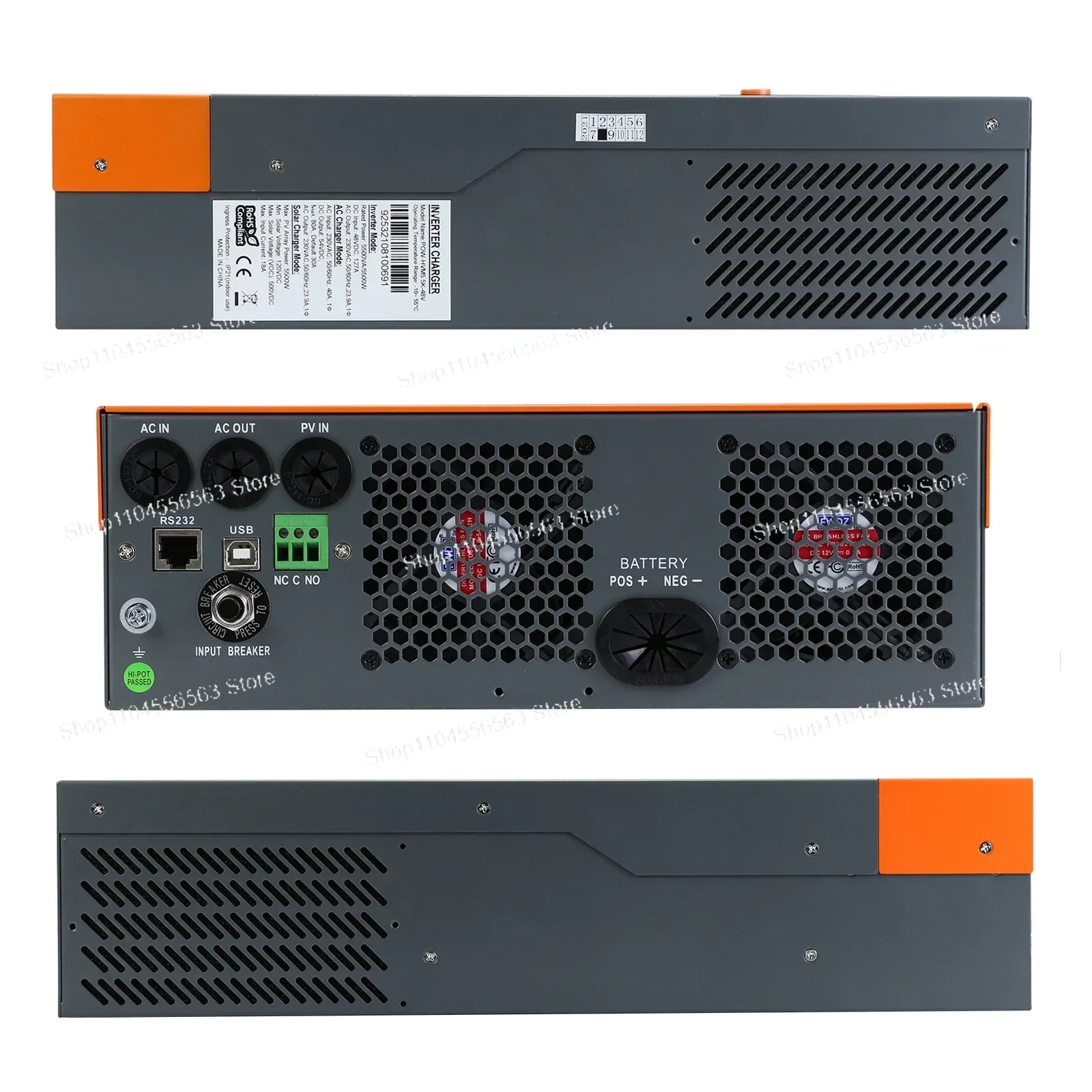 5.5KW 3 Fazlı Hibrit Güneş İnv - Hybrid Solar Inverter 5.5Kw Mppt 48V incelemesi ve fiyatı