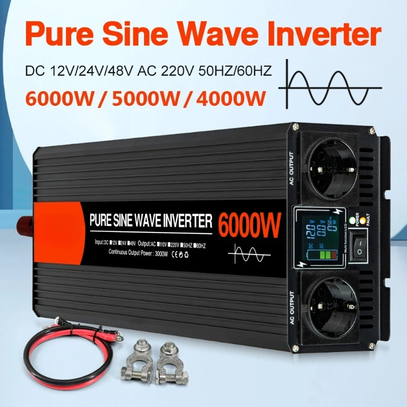 Saf Sinüs Dalgası Güneş Enerji - Pure Sine Wave Inverter 5000W 48V 220V incelemesi ve fiyatı