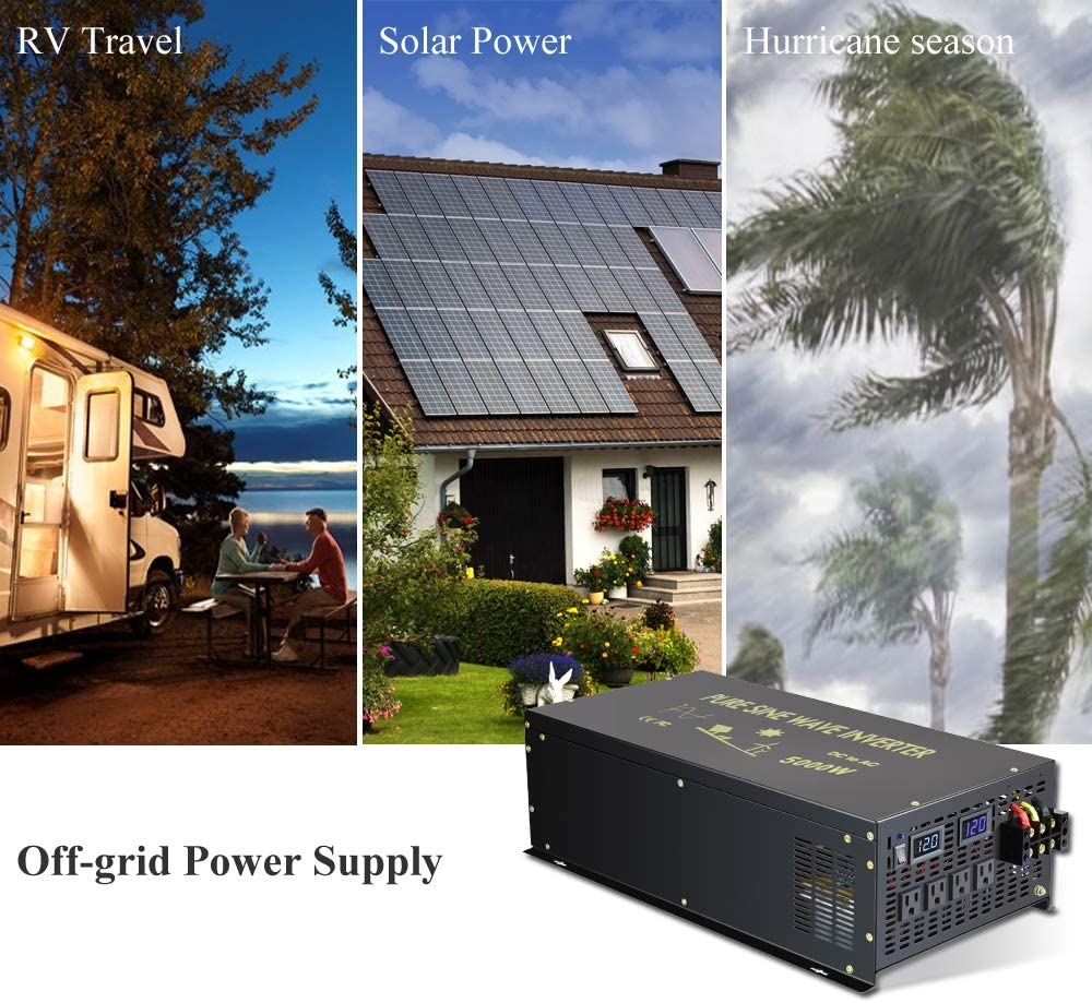 Şebeke Dışı Saf Sinüs Dalgası  - Pure Sine Wave Inverter 5000W 48V 220V incelemesi ve fiyatı