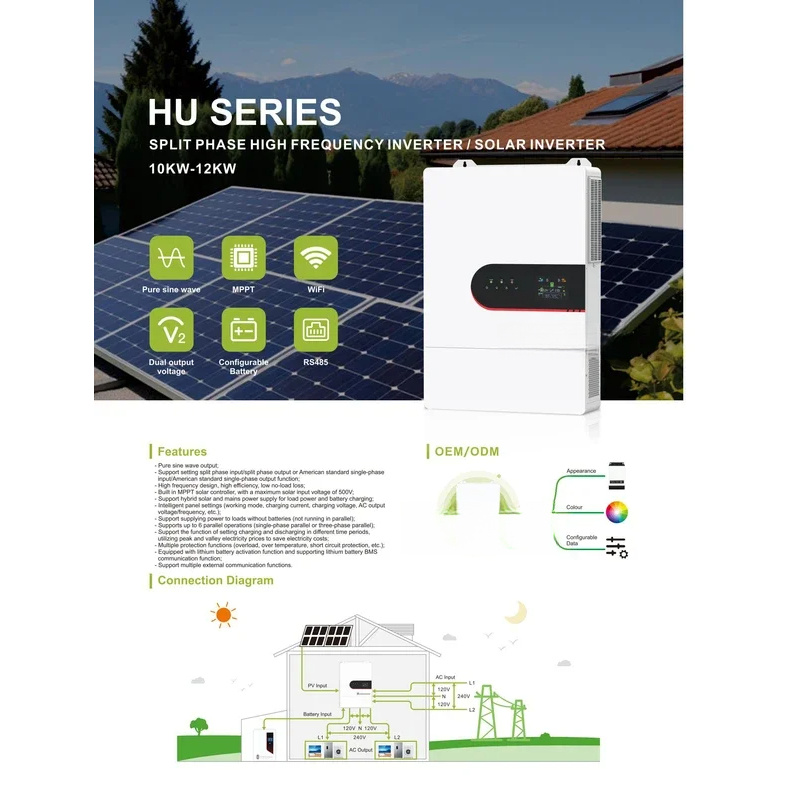 HU Serisi Bölünmüş Faz 110V/22 - Split Phase Inverter 10Kw 110V 220V incelemesi ve fiyatı