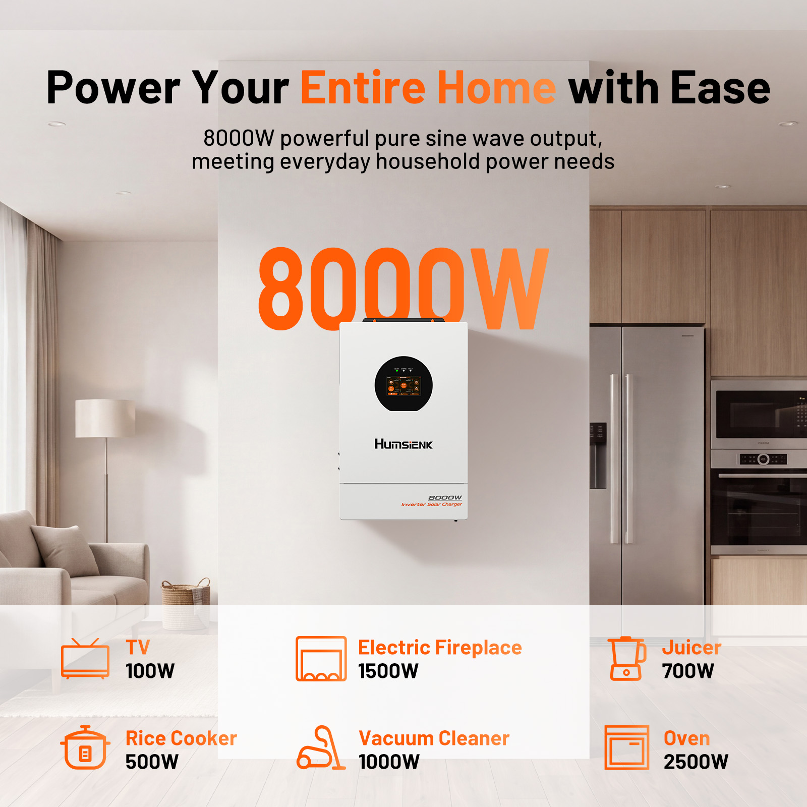 Humsienk 48V 8KW 3'ü 1 Arada G - Mppt Hybrid Inverter 48V 8Kw 3 Phase incelemesi ve fiyatı