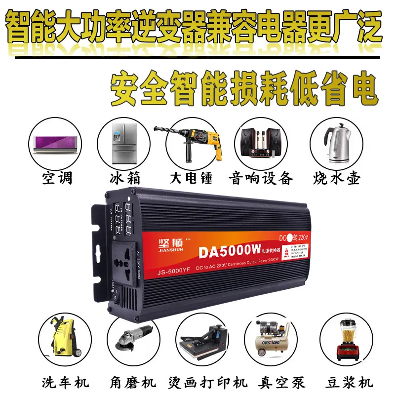 Yüksek Güçlü 5000W Saf Sinüs D - Pure Sine Wave Inverter 5000W 48V 220V incelemesi ve fiyatı