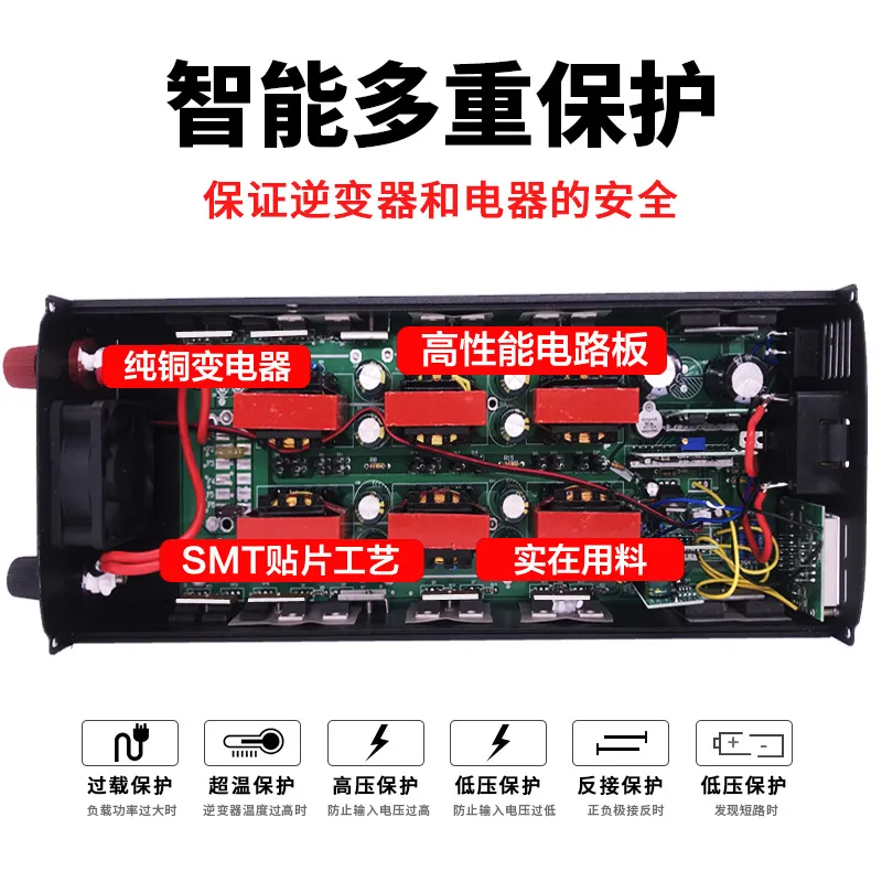 Yüksek Güçlü 5000W Saf Sinüs D - Pure Sine Wave Inverter 5000W 48V 220V incelemesi ve fiyatı