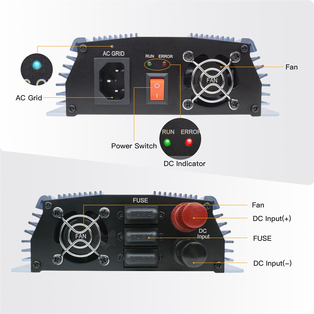 18V 24V 36V 1400W güneş şebeke - Micro Inverter 1400W Solar Grid Tie incelemesi ve fiyatı